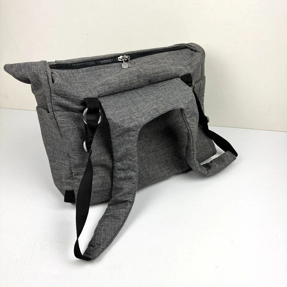 Premium Stokke 2-Way DiaperChanging Bag/ Backpack (Gray Melange -Model 457104)